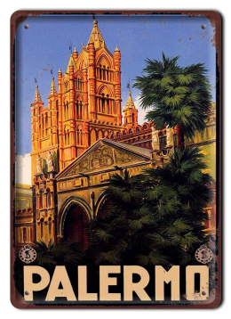 PALERMO PLAKAT METALOWY SZYLD OBRAZEK RETRO#20138