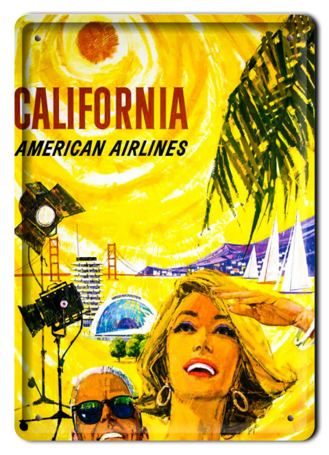 CALIFORNIA PLAKAT METALOWY SZYLD RETRO #20158