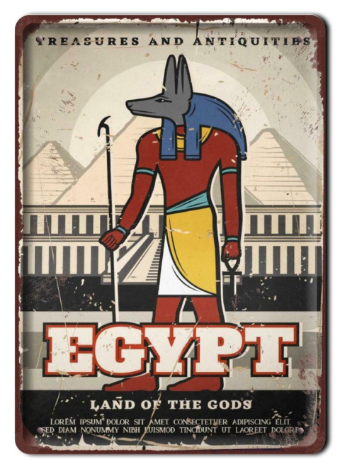EGIPT PLAKAT METALOWY SZYLD OBRAZEK RETRO #20240