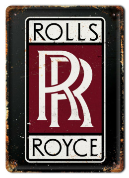 ROLLS ROYCE PLAKAT METALOWY SZYLD RETRO #20351
