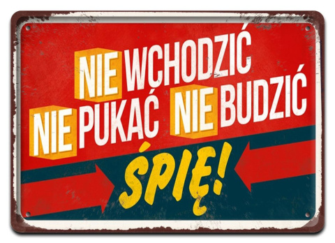 PRL PLAKAT METALOWY SZYLD OBRAZEK RETRO #12665