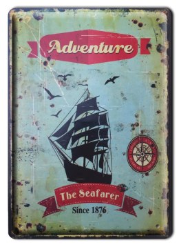 ADVENTURE METALOWY SZYLD PLAKAT RETRO #00718