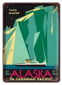 ALASKA METALOWY SZYLD PLAKAT VINTAGE RETRO #09531