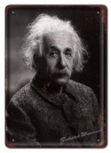 ALBERT EINSTEIN METALOWY SZYLD OBRAZEK RETRO #05497