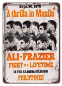 ALI-FRAZIER METALOWY SZYLD PLAKAT RETRO #06098