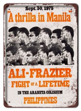 ALI-FRAZIER METALOWY SZYLD PLAKAT RETRO #06098