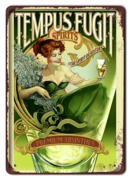 ALKOHOL METALOWY SZYLD VINTAGE RETRO #09703