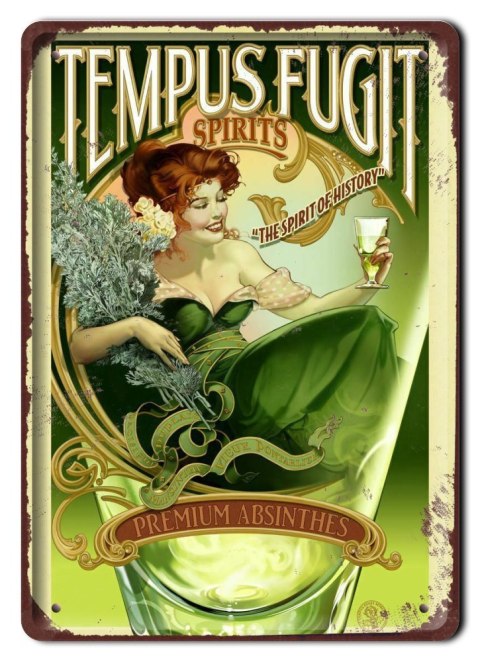 ALKOHOL METALOWY SZYLD VINTAGE RETRO #09703