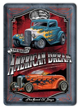 AMERICAN DREAM METALOWY SZYLD PLAKAT RETRO #00540