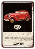 AUBURN METALOWY SZYLD PLAKAT RETRO VINTAGE #06395