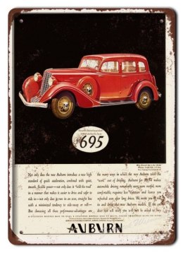 AUBURN METALOWY SZYLD PLAKAT RETRO VINTAGE #06395