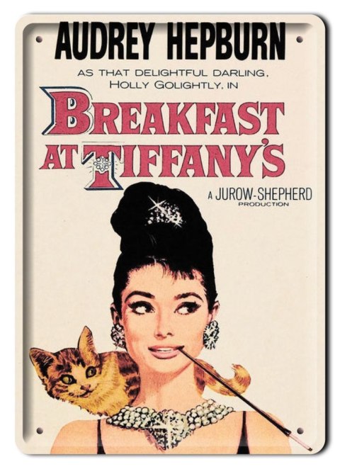 AUDREY METALOWY SZYLD PLAKAT RETRO VINTAGE #10948