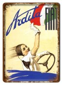 AUTO FIAT METALOWY SZYLD PLAKAT RETRO #08046