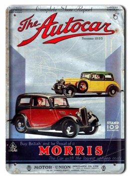 AUTOCAR METALOWY SZYLD PLAKAT RETRO VINTAGE #08088