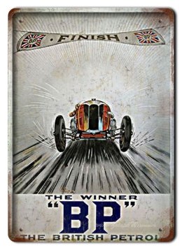 B P METALOWY SZYLD OBRAZEK VINTAGE RETRO #01317