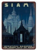 BANGKOK METALOWY SZYLD PLAKAT VINTAGE RETRO #09567