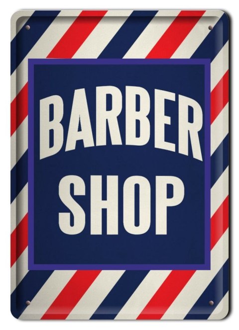 BARBER METALOWY SZYLD PLAKAT RETRO VINTAGE #10819