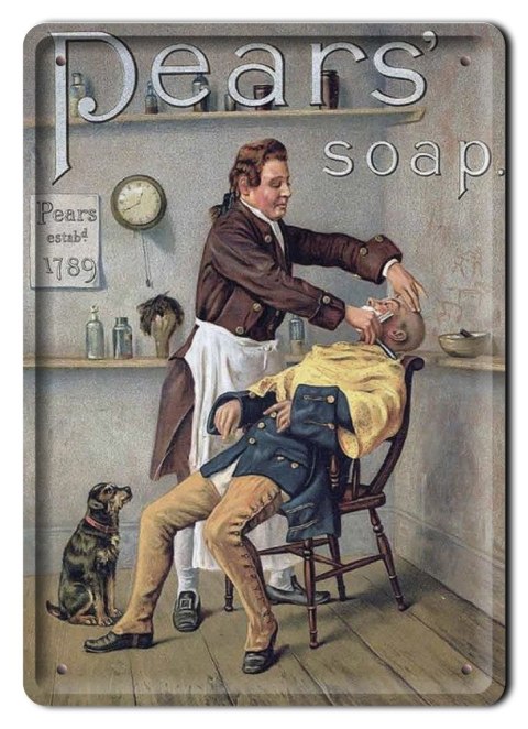 BARBER PLAKAT METALOWY SZYLD RETRO #11770
