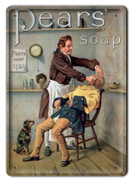 BARBER PLAKAT METALOWY SZYLD VINTAGE RETRO #08468