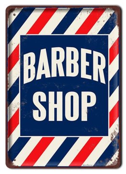 BARBER SHOP METALOWY SZYLD PLAKAT RETRO #08757