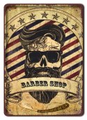 BARBER SHOP METALOWY SZYLD PLAKAT RETRO #08759