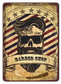 BARBER SHOP METALOWY SZYLD PLAKAT RETRO #08759
