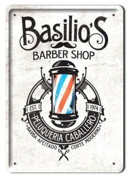 BARBER SHOP METALOWY SZYLD PLAKAT RETRO #08760