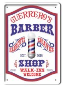 BARBER SHOP METALOWY SZYLD PLAKAT RETRO #08768