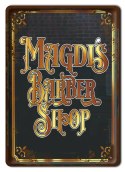 BARBER SHOP PLAKAT METALOWY SZYLD RETRO #12548