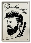 BARBER SHOP PLAKAT METALOWY SZYLD RETRO #12558