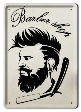 BARBER SHOP PLAKAT METALOWY SZYLD RETRO #12558