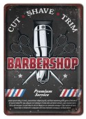 BARBERSHOP PLAKAT METALOWY SZYLD RETRO #20244