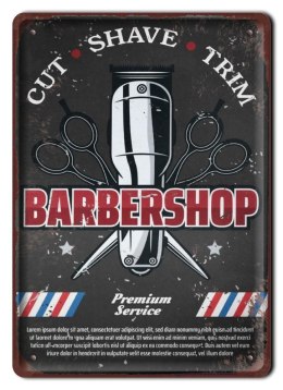 BARBERSHOP PLAKAT METALOWY SZYLD RETRO #20244