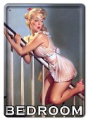 BEDROOM METALOWY SZYLD PLAKAT VINTAGE RETRO #07450