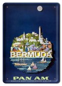 BERMUDY PAN AM METALOWY SZYLD PLAKAT RETRO #08193