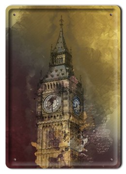 BIG BEN LONDYN METALOWY SZYLD PLAKAT RETRO #09292