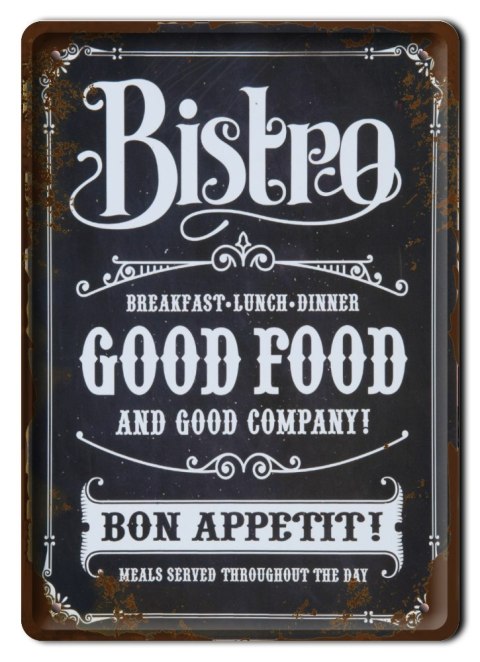 BISTRO METALOWY SZYLD PLAKAT RETRO VINTAGE #10089