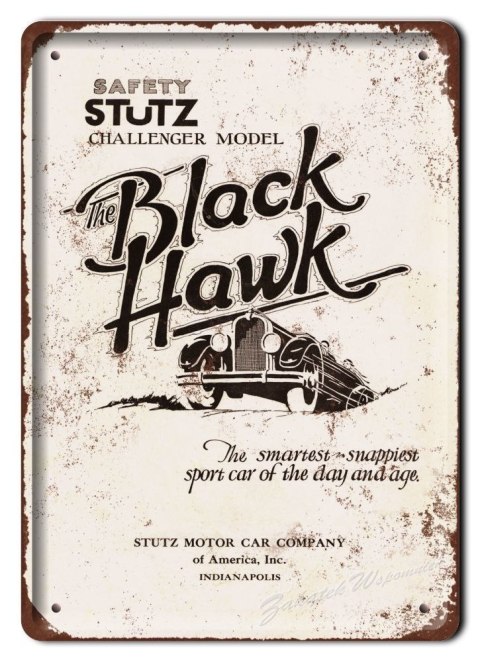 BLACK HAWK METALOWY SZYLD PLAKAT RETRO #06318