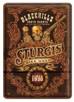 BLACKHILLS METALOWY SZYLD PLAKAT VINTAGE RETRO #00603