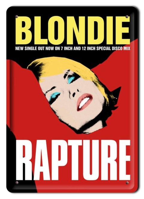BLONDIE RAPRURE METALOWY SZYLD PLAKAT RETRO #08549