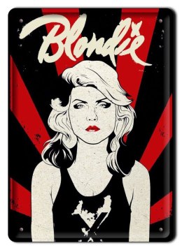 BLONDYNKA METALOWY SZYLD OBRAZEK RETRO #08156