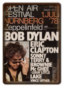 BOB DYLAN PLAKAT METALOWY SZYLD RETRO VINTAGE #10169