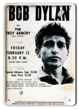 BOB DYLAN PLAKAT METALOWY SZYLD RETRO VINTAGE #12059
