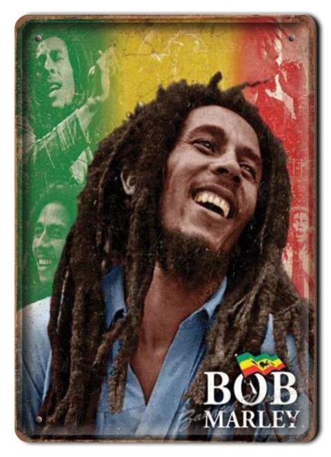 BOB MARLEY METALOWY SZYLD OBRAZEK RETRO #04990