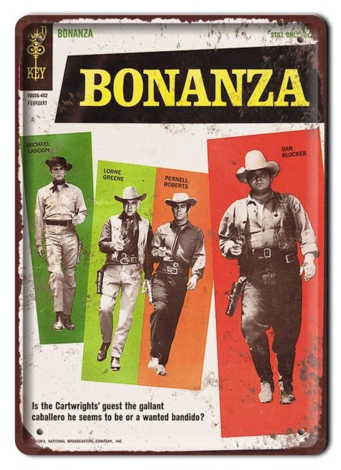 BONANZA PLAKAT METALOWY SZYLD RETRO #11303