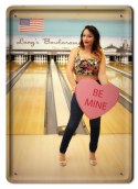 BOWLING METALOWY SZYLD VINTAGE RETRO #09830