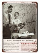 BROŃ METALOWY SZYLD PLAKAT VINTAGE RETRO #06351