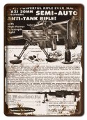 BROŃ PLAKAT METALOWY SZYLD OBRAZEK RETRO #10195