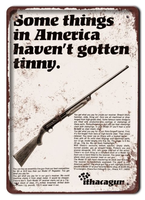 BROŃ PLAKAT METALOWY SZYLD RETRO VINTAGE #11291
