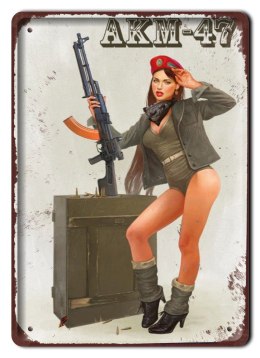 BROŃ PLAKAT METALOWY SZYLD TABLICZKA RETRO #11675